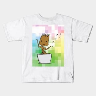 Little Groot Multicolor Kids T-Shirt